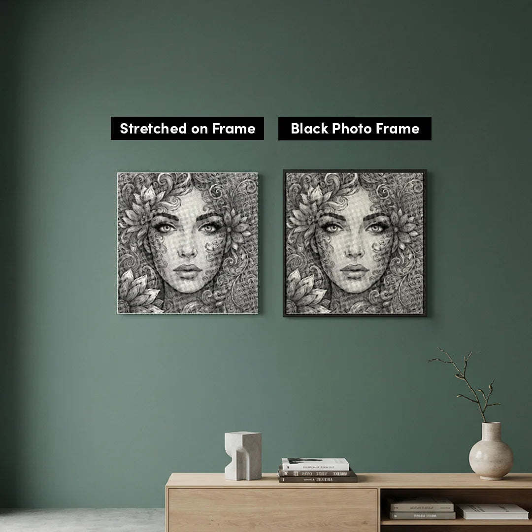 Botanical Face Dot Painting