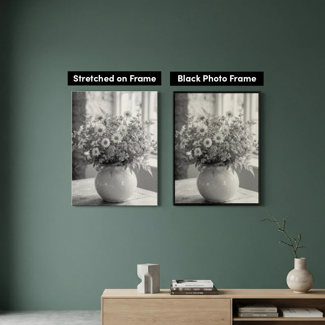 Flower Vase Dot Painting