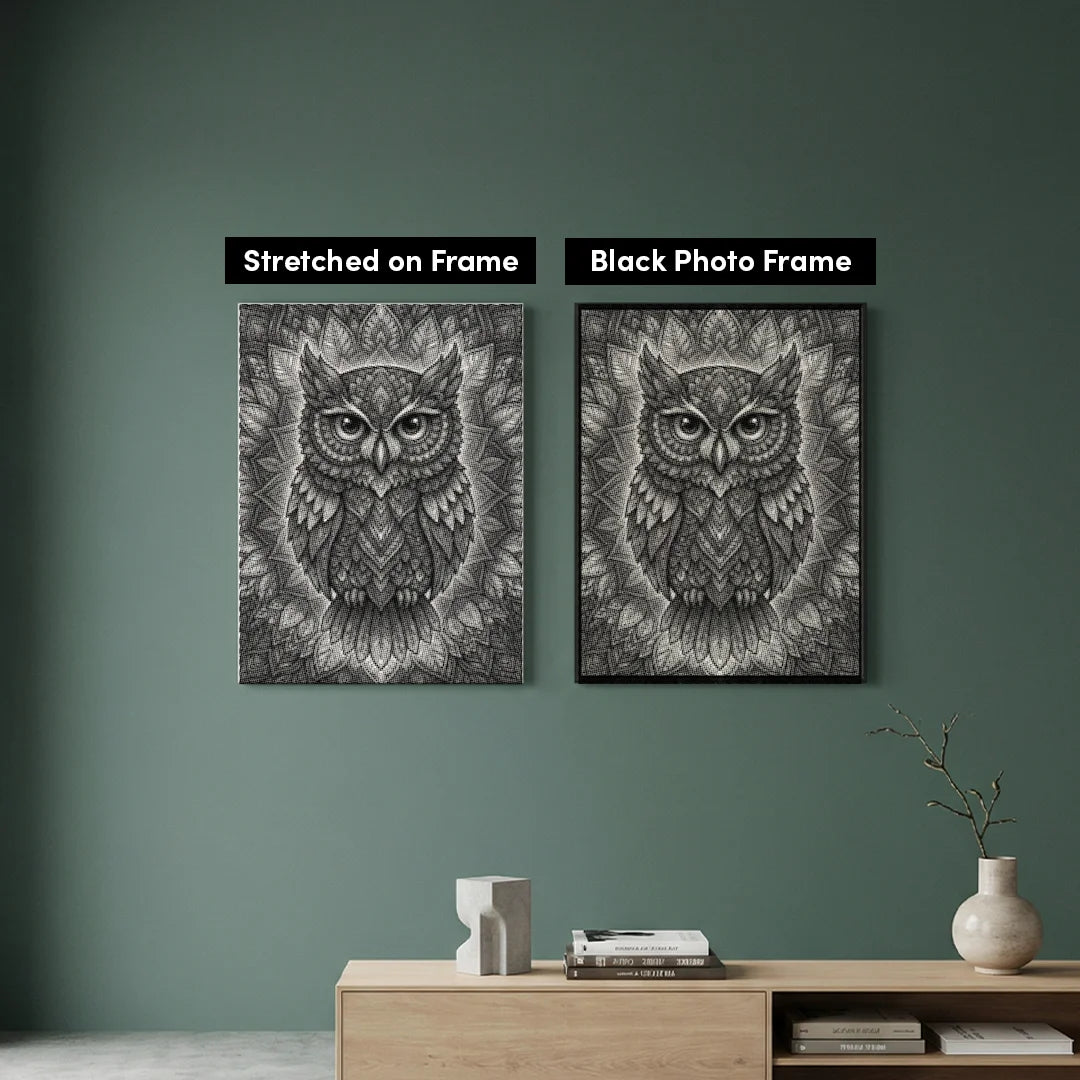 Owl Mandala 2 Dot Painting