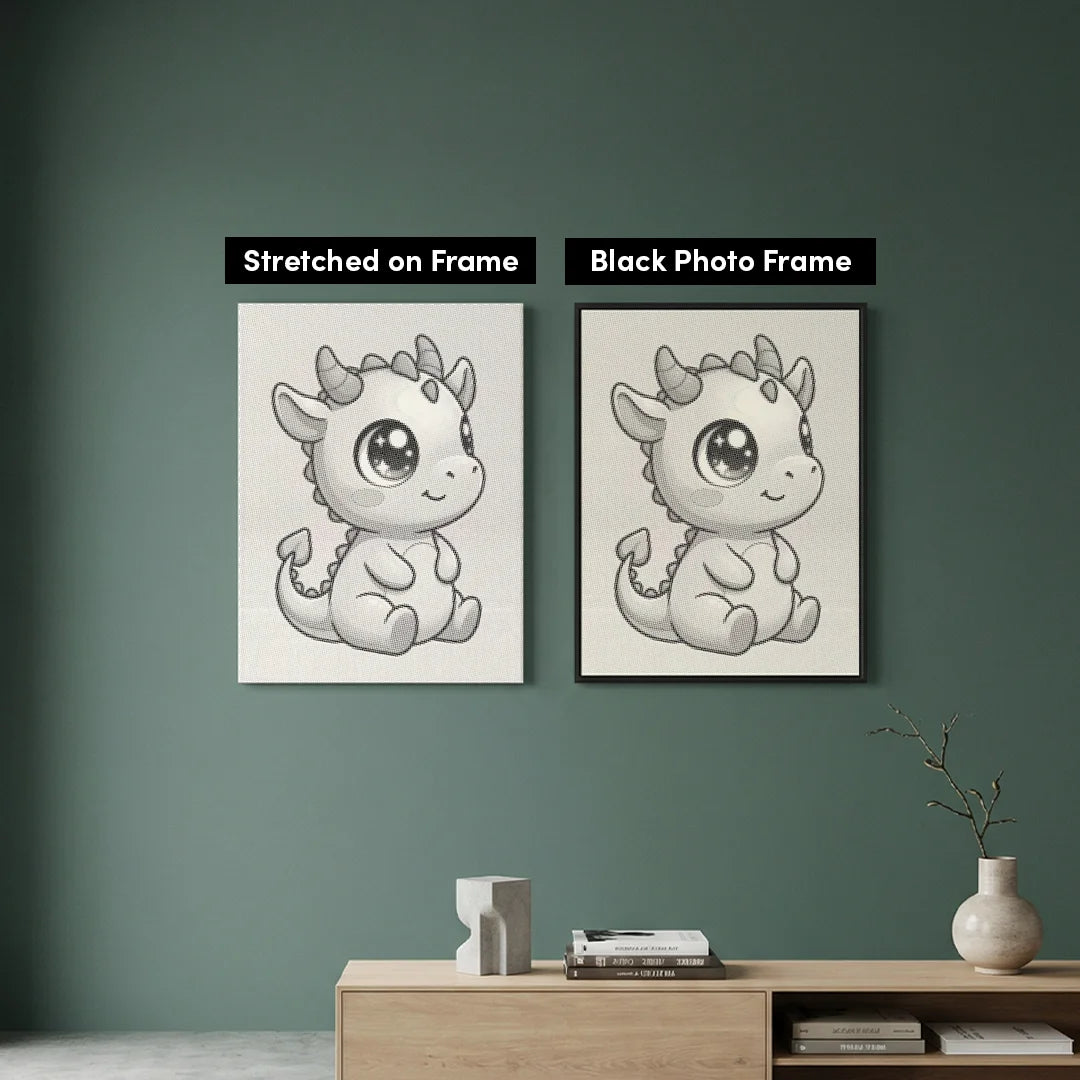 Baby Dragon Dot Painting