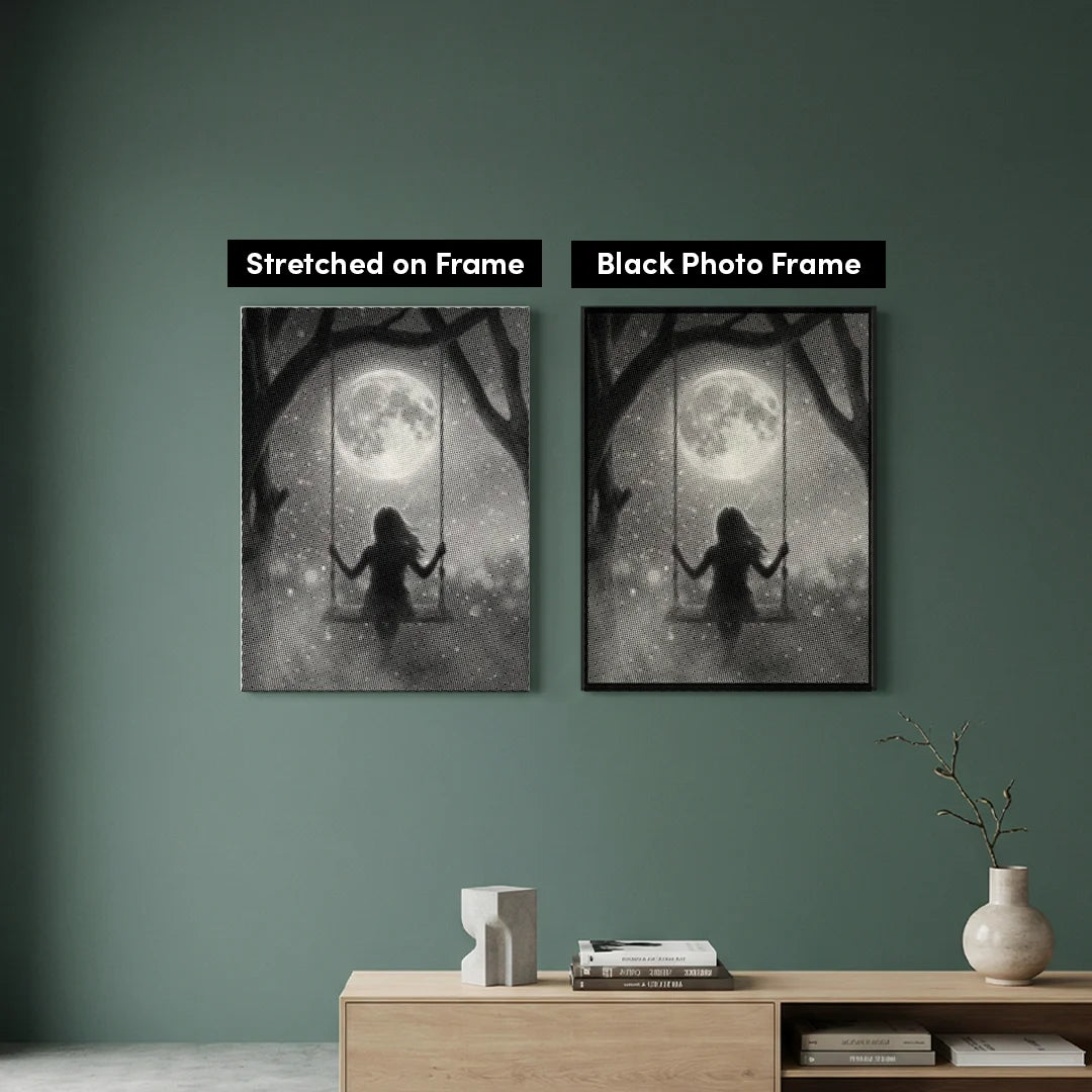 Moonlight Swing Dot Painting