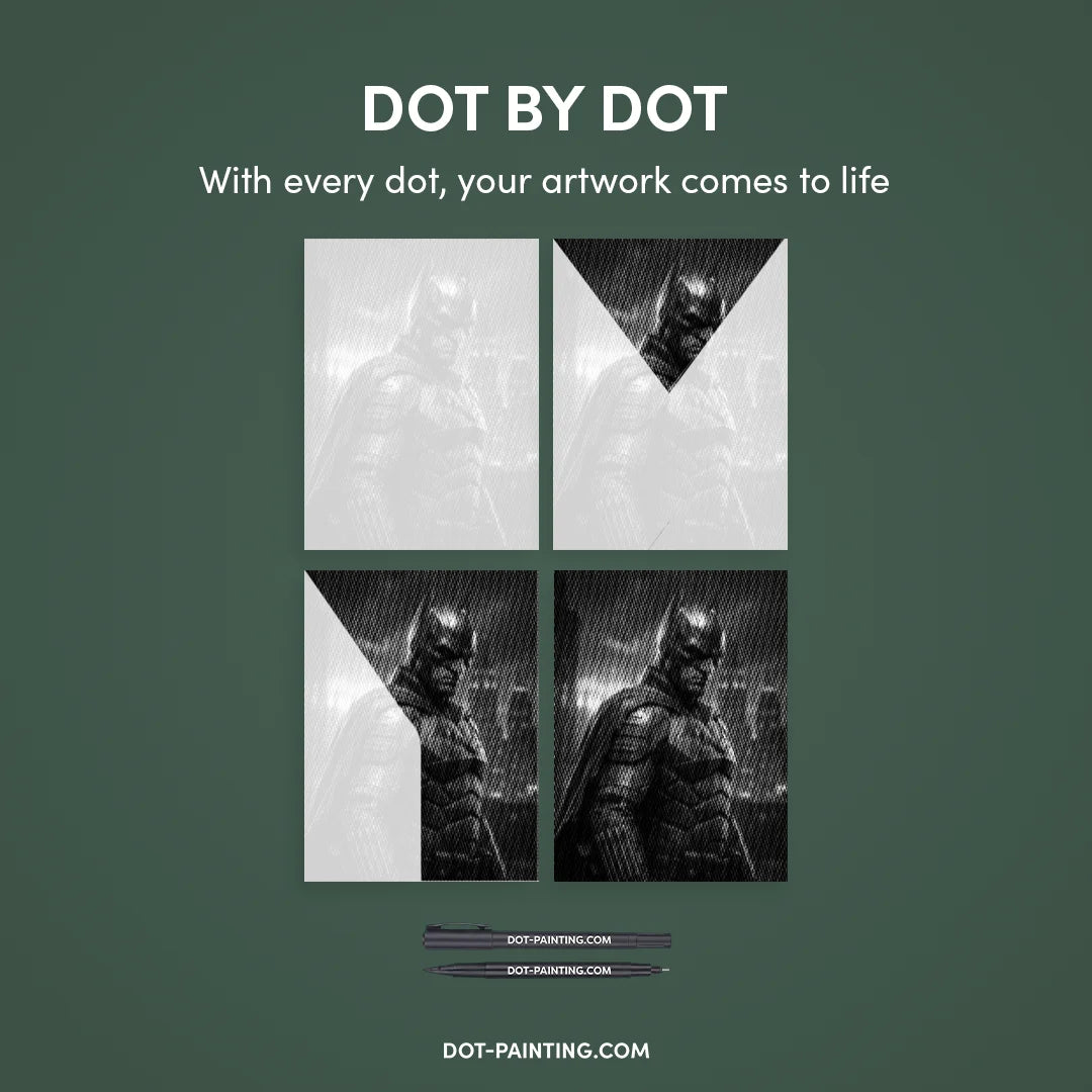 Dark Knight Dot Painting