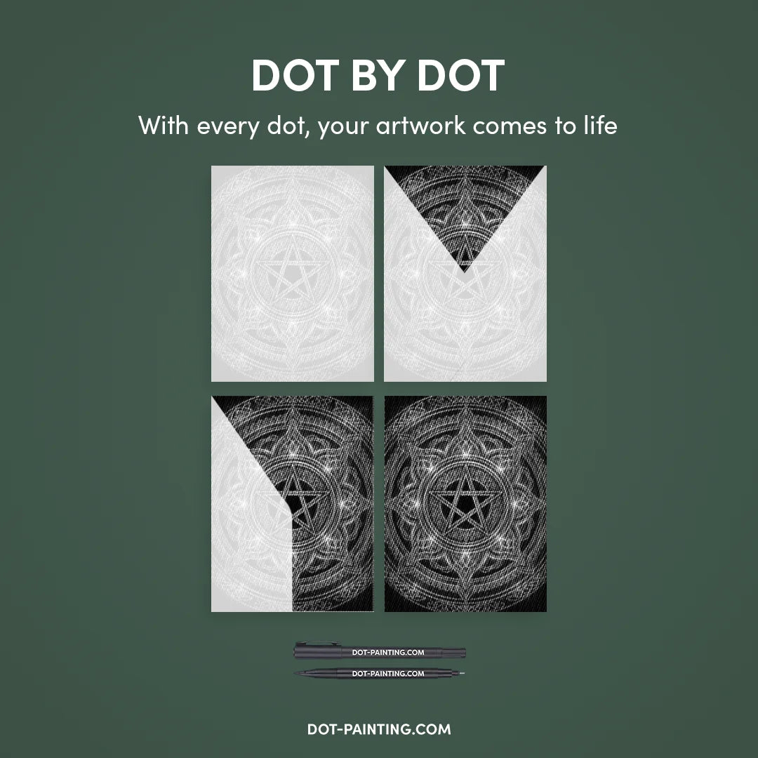 Mandala Star Dot Painting