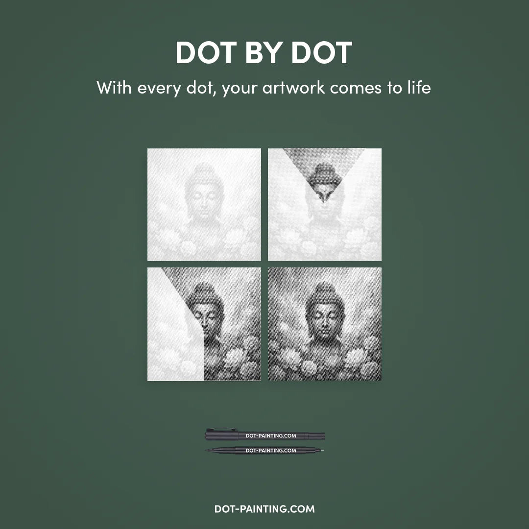 Buddha Dot Painting