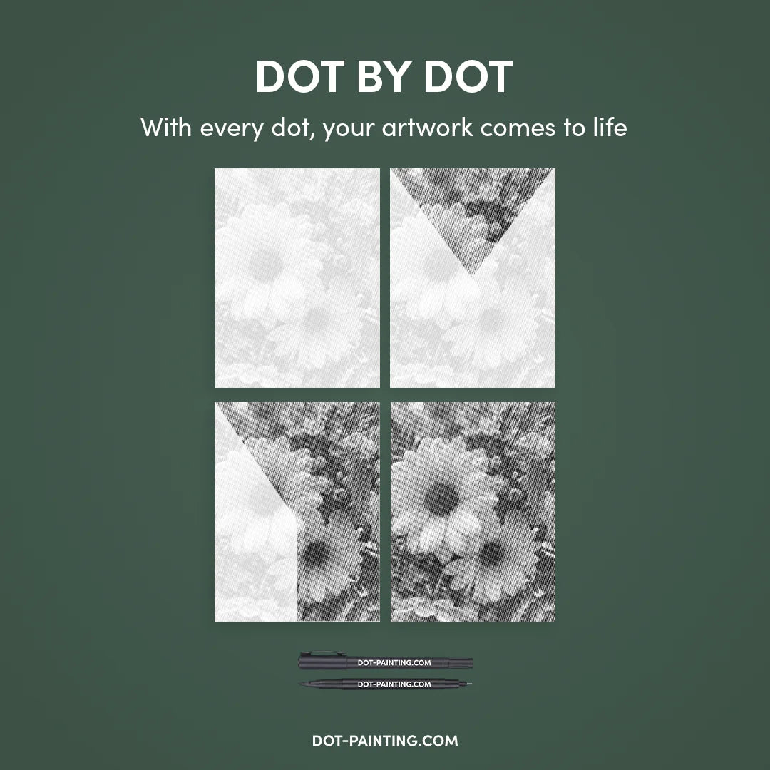 Flowers Dot Painting