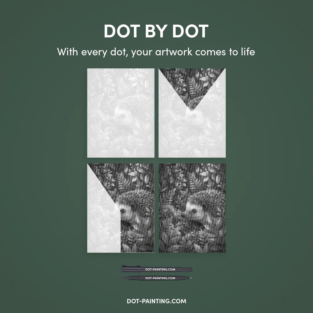 Little Hedgehog Dot Painting