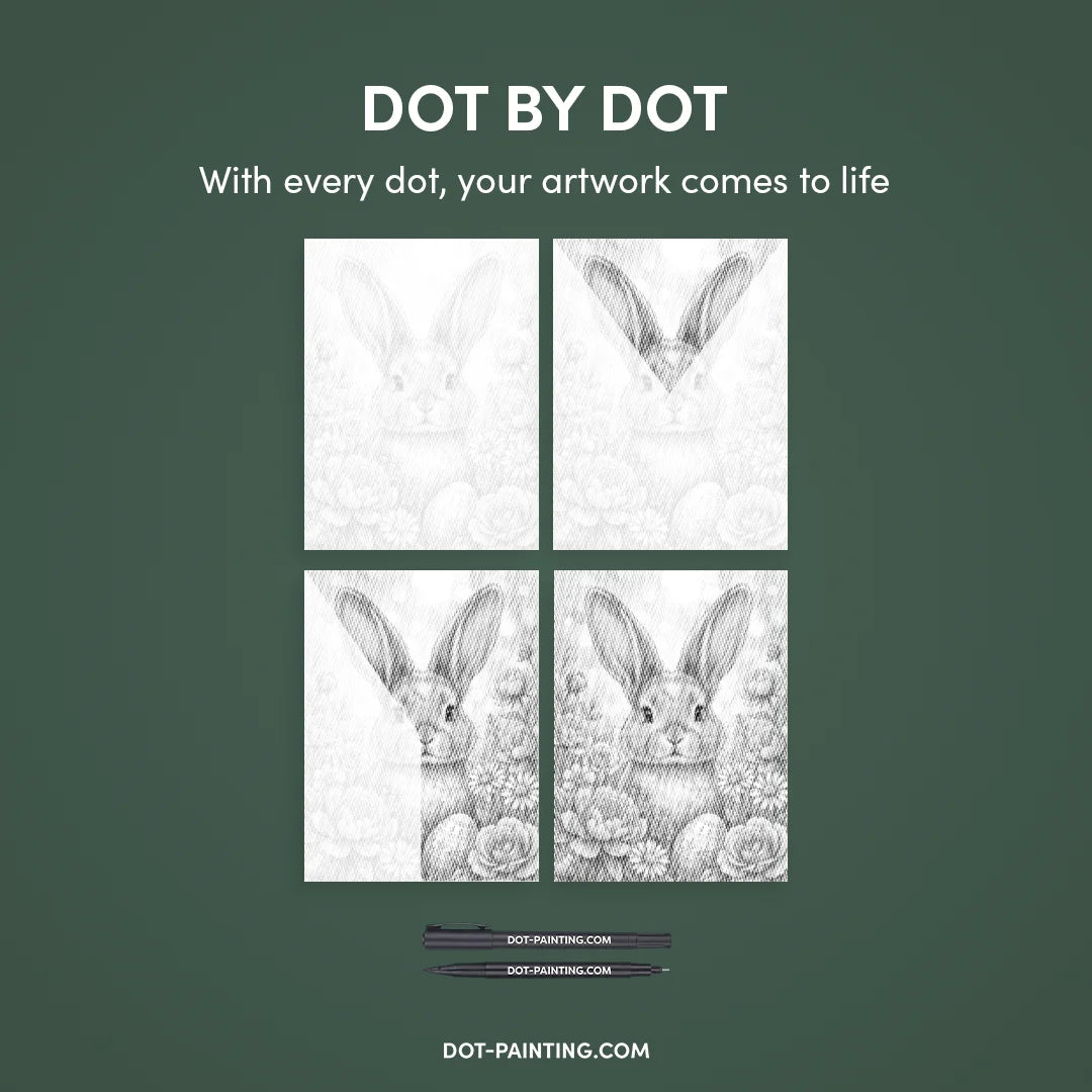 Bunny Dot Painting
