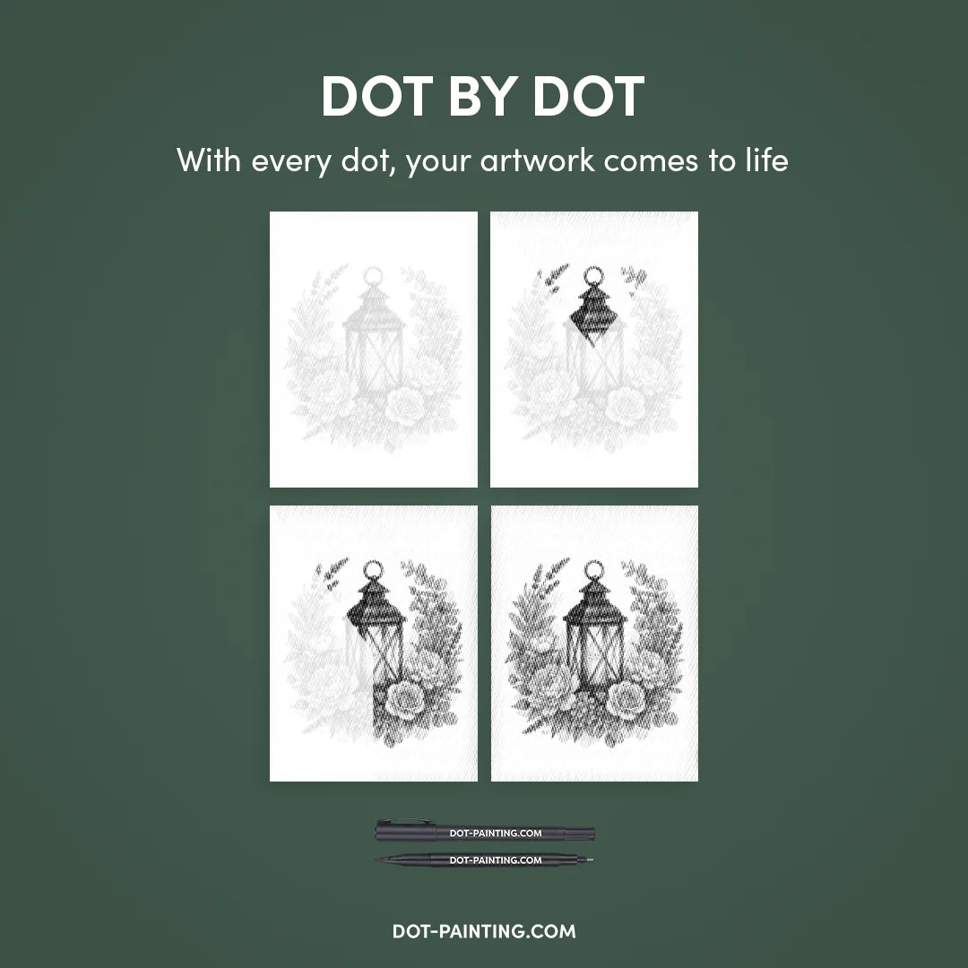 Lantern Dot Painting