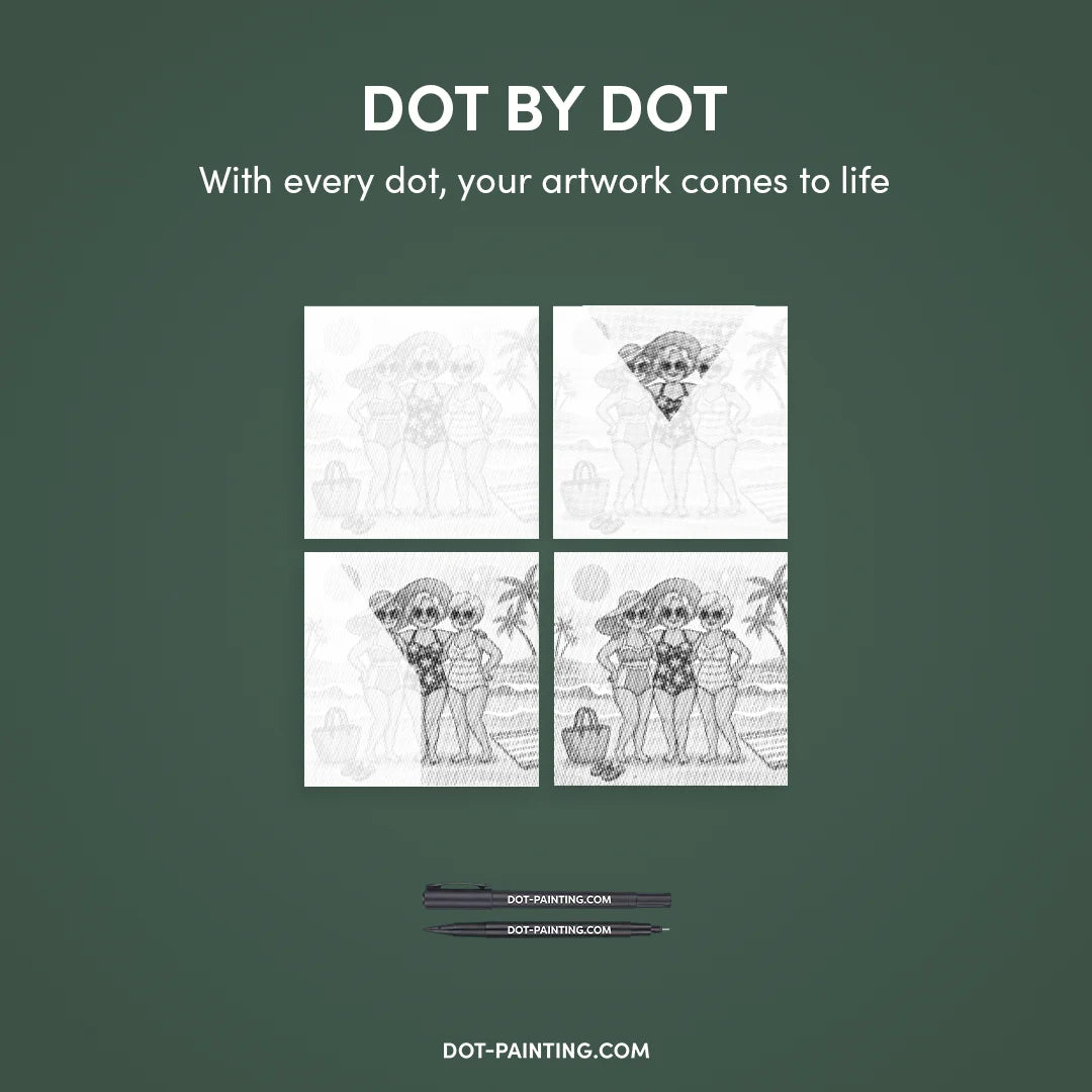 Old Ladies Dot Painting