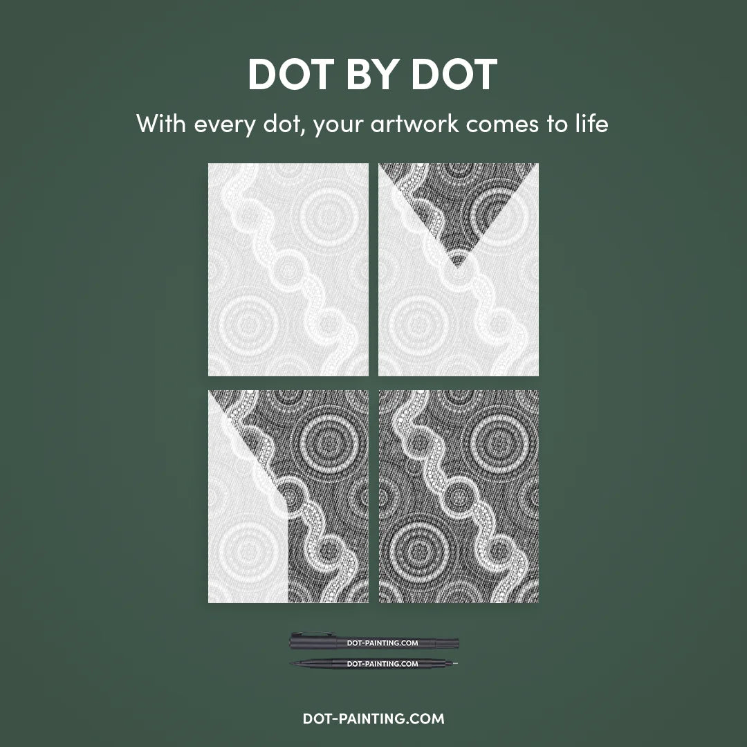 Flower Mosaic Dot Painting