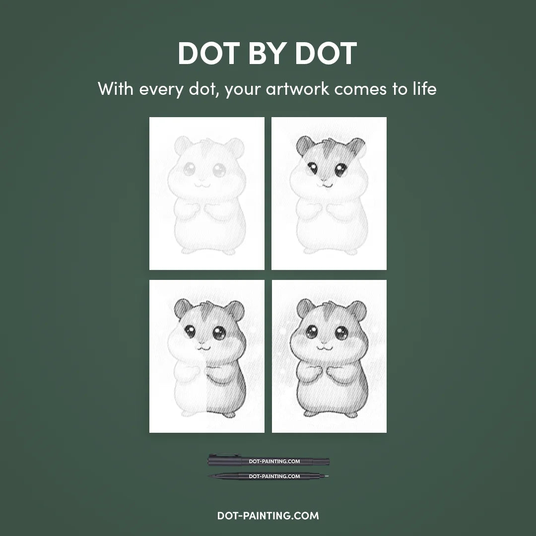 Hamster Dot Painting