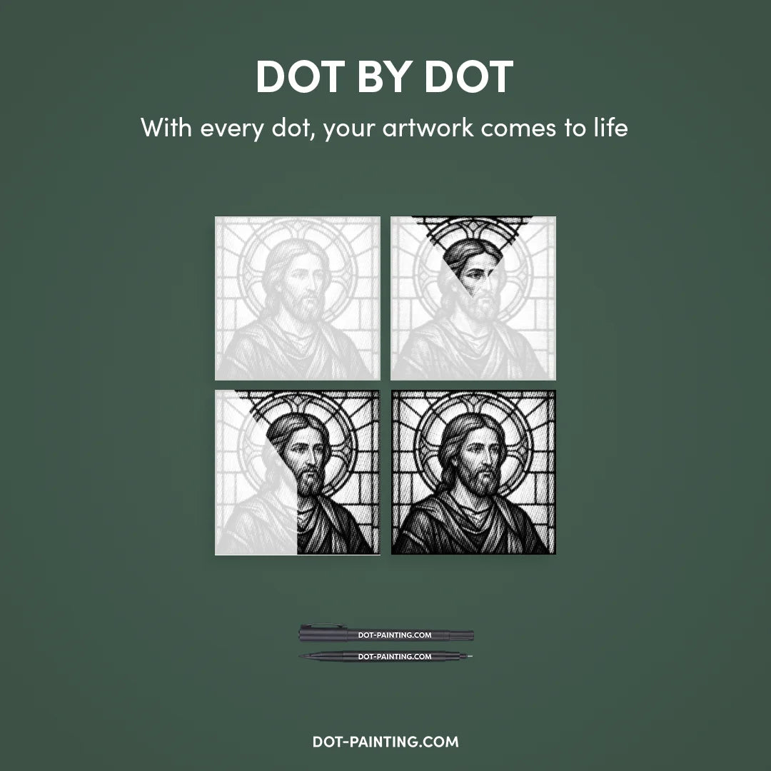 Jesus Dot Painting