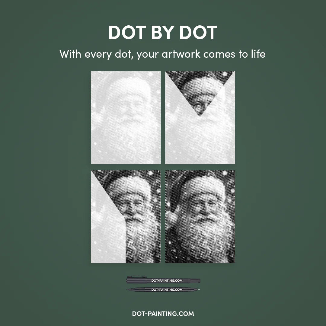 Santa 2 Dot Painting