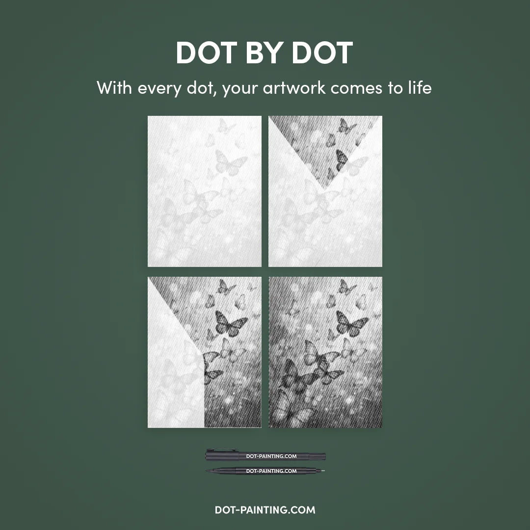 Butterflies Dot Painting