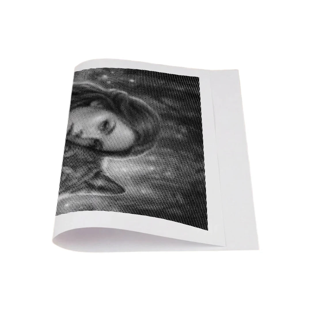 Women with a Wolf Dot Painting