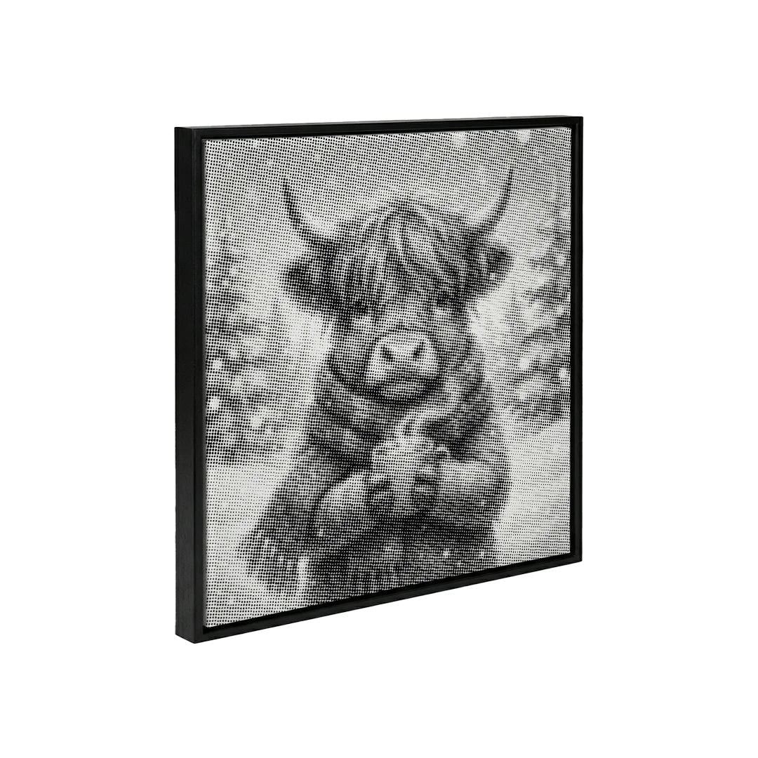 Scottish Highlander Dot Painting