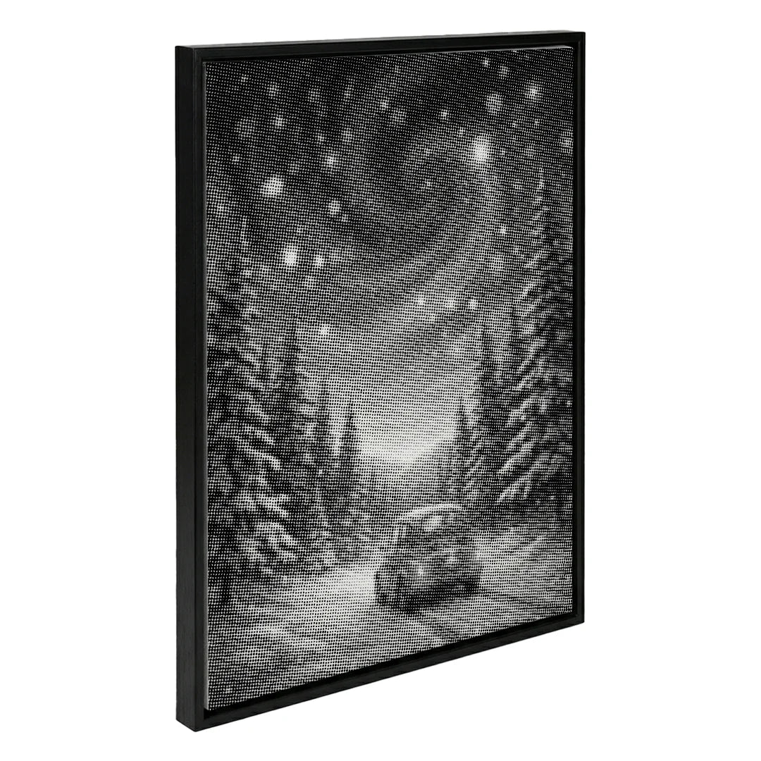 Magical Winter Night Dot Painting