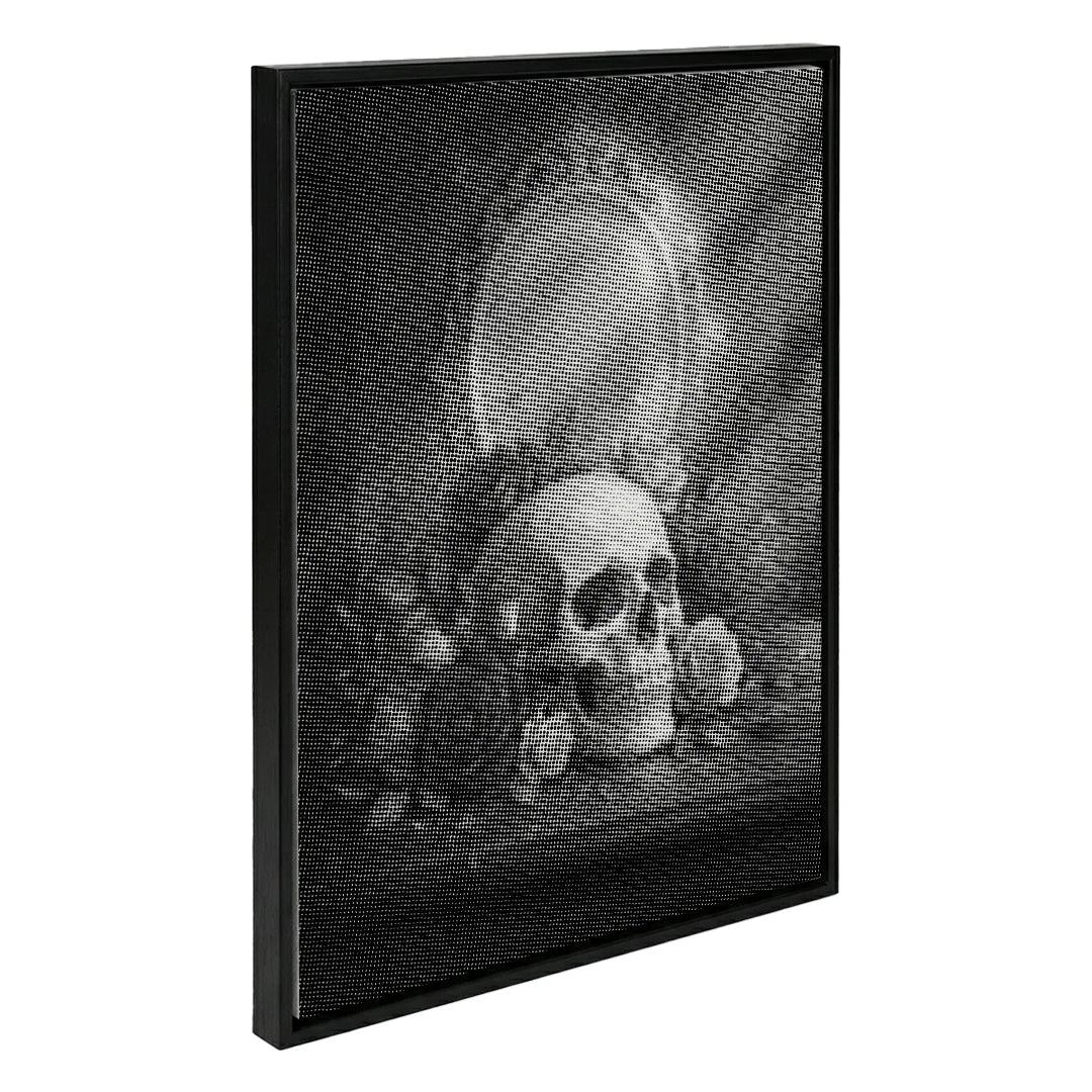 Skull with Flowers Dot Painting