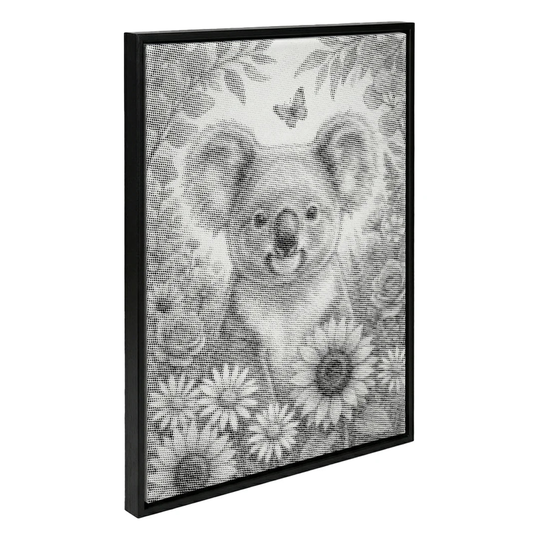 Koala with Flowers Dot Painting