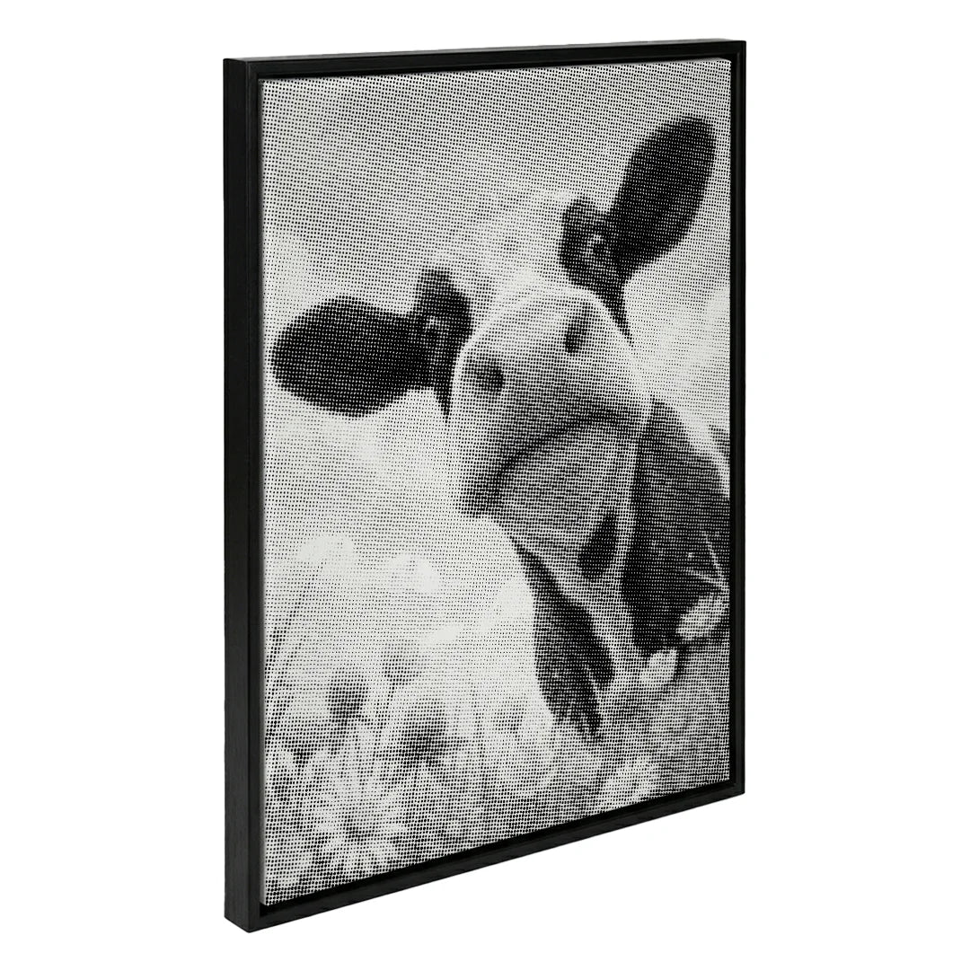 Happy Cow with Flowers Dot Painting
