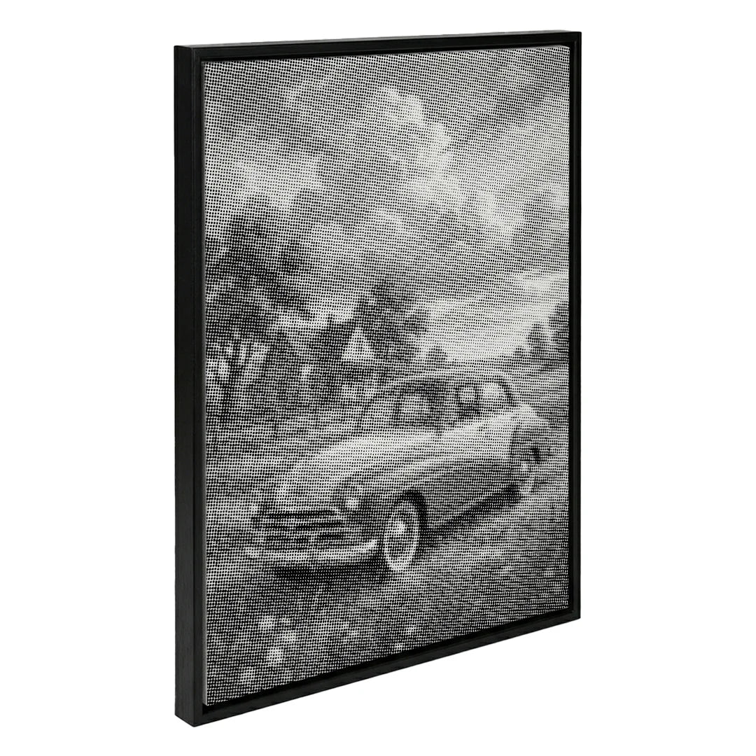 Old Car on the Farm Dot Painting