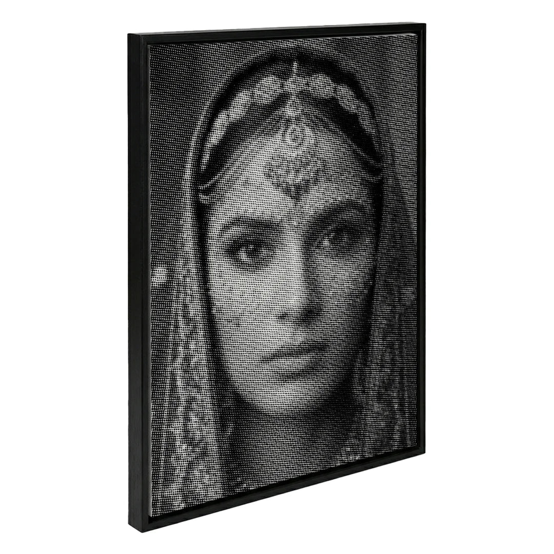 Indian Woman Dot Painting