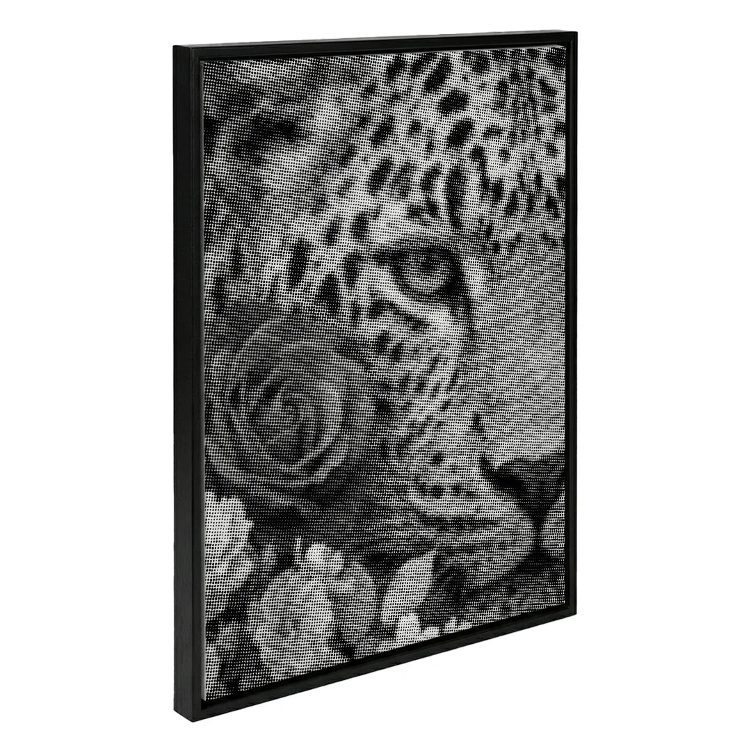 Botanical Panther Dot Painting