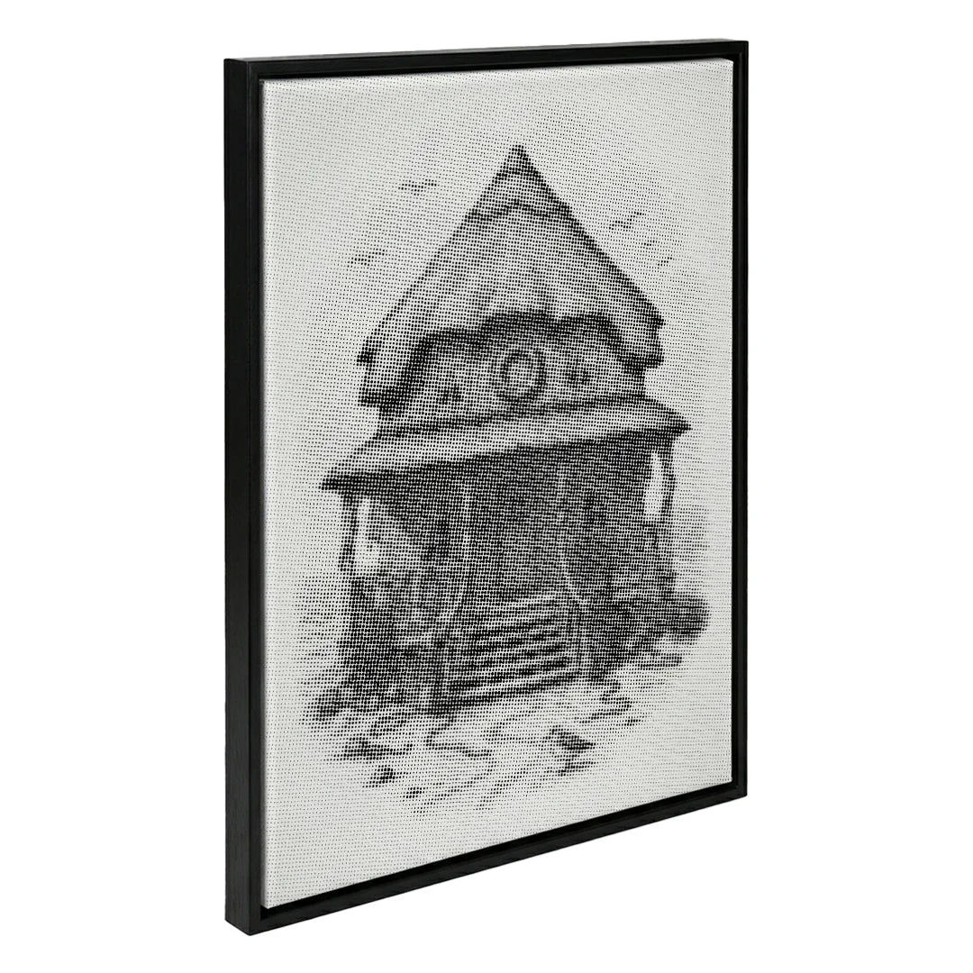 Beach Cottage Dot Painting