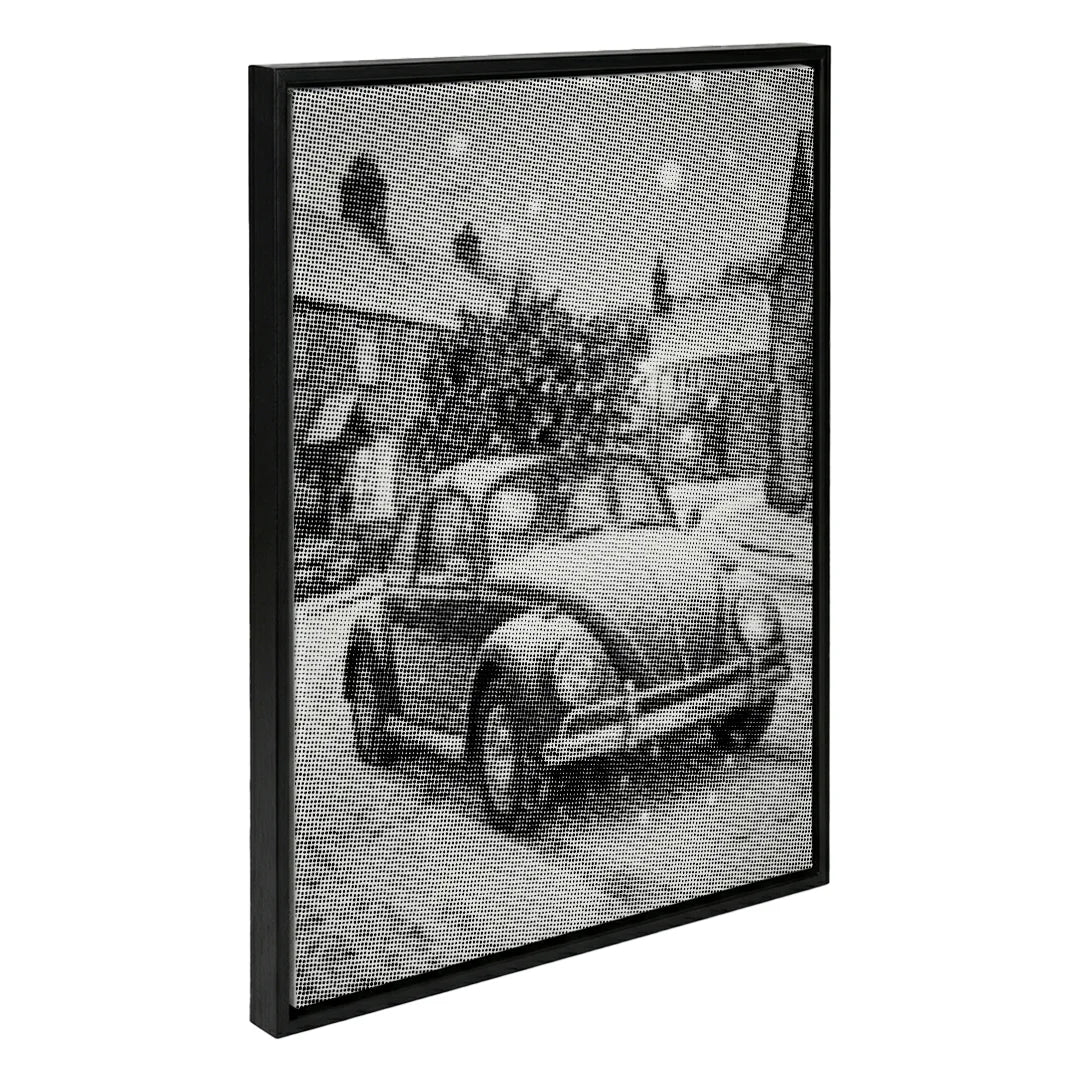 VW with Christmas Tree Dot Painting