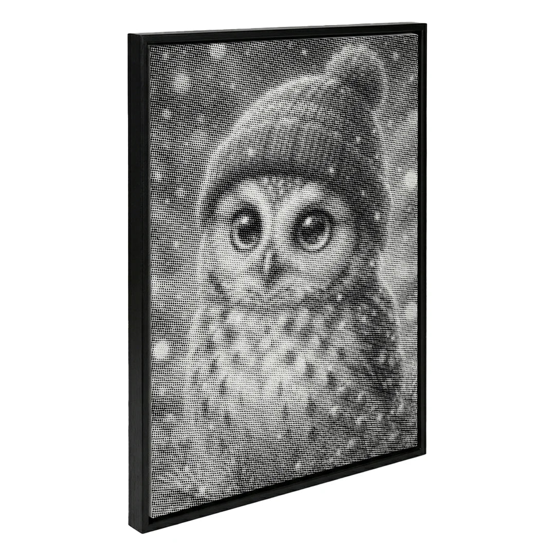 Little Christmas Owl Dot Painting