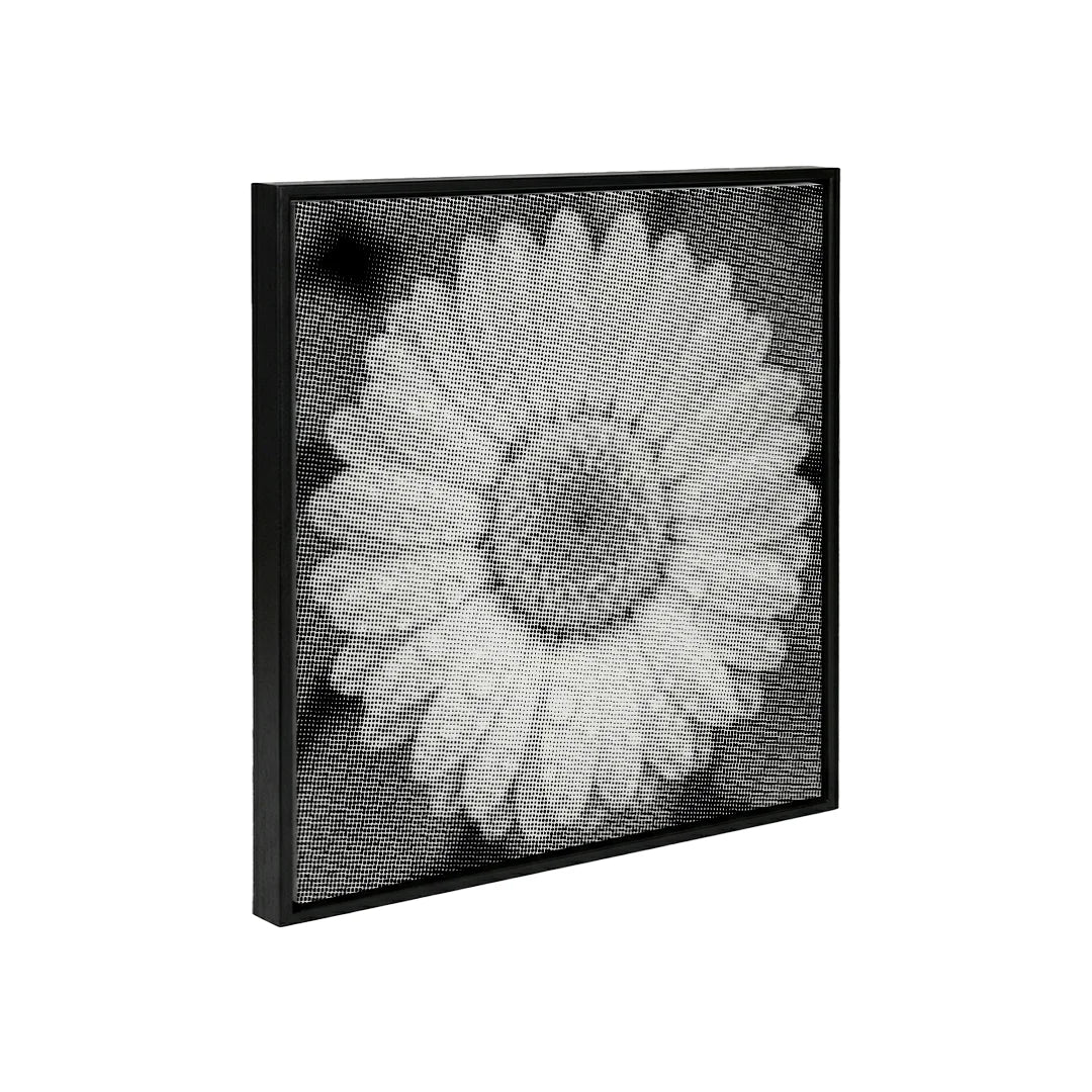 Flower with Water Droplets Dot Painting