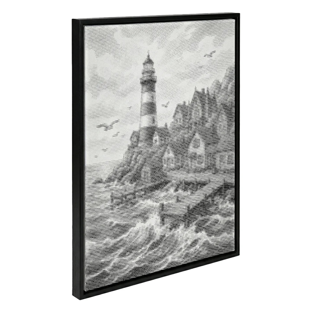 Village at the Lighthouse Dot Painting