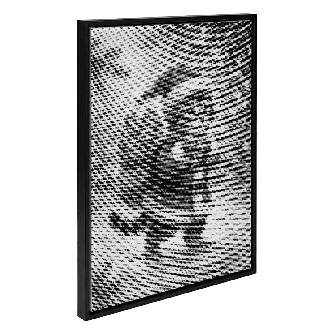 Christmas Cat Dot Painting