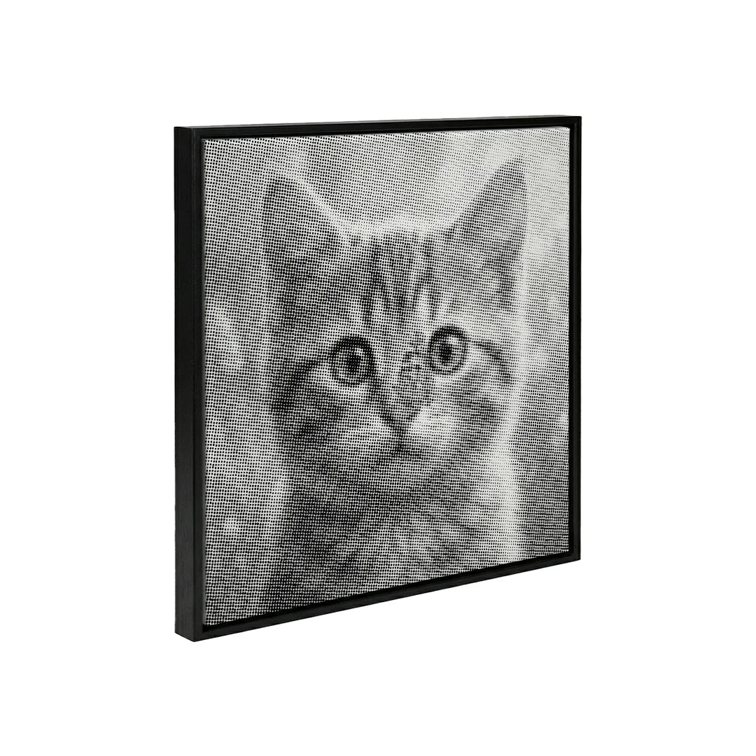 Cat with Butterfly Dot Painting