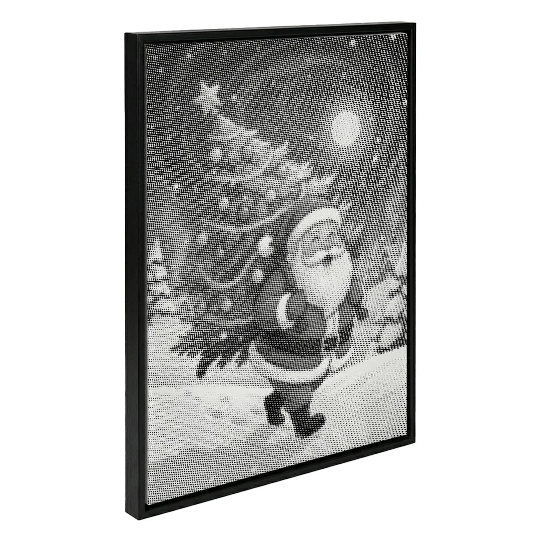 Santa Claus with Christmas Tree Dot Painting