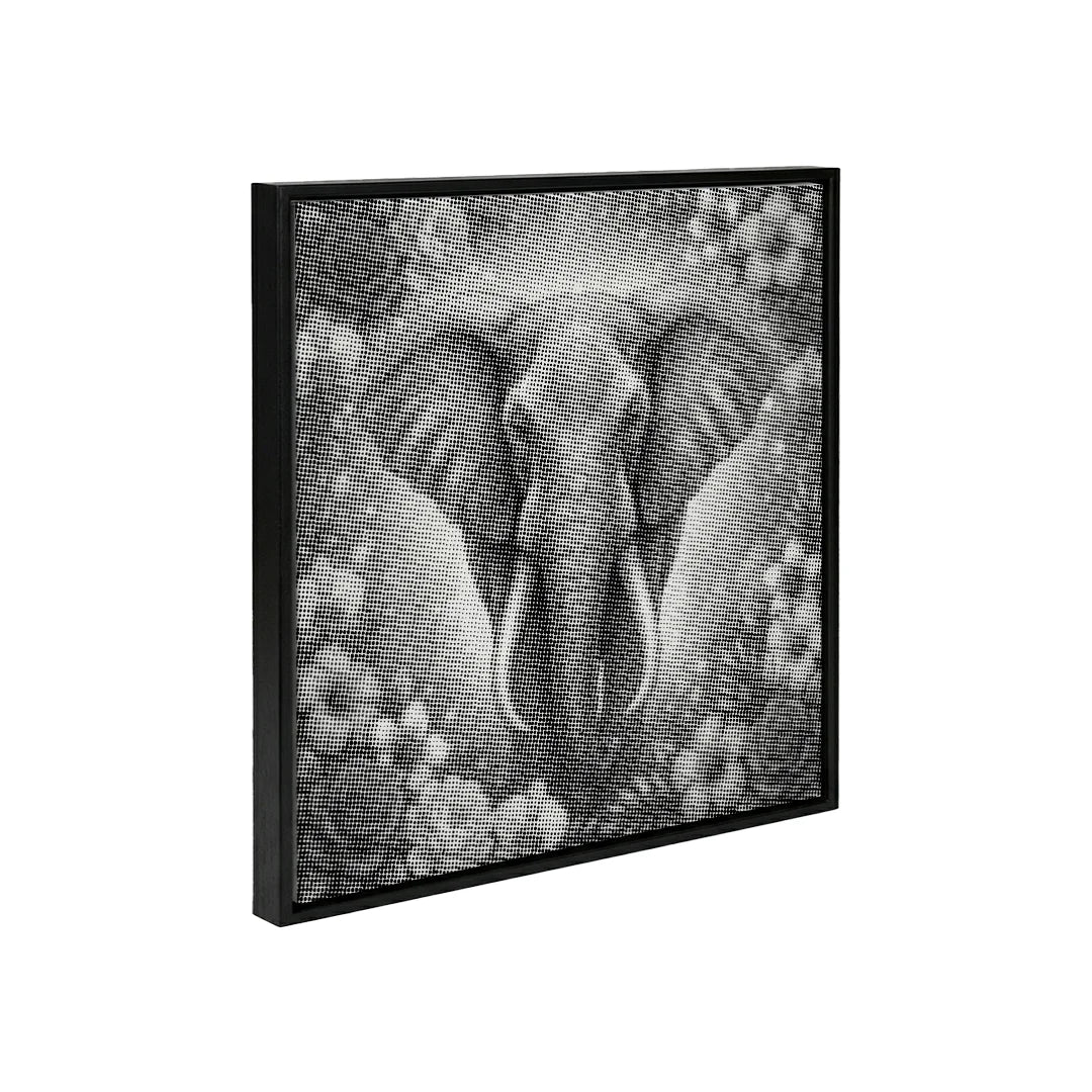 Elephant with Flowers Dot Painting