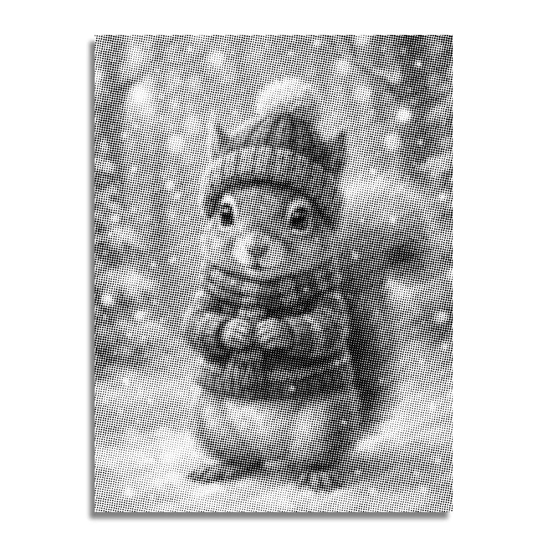 Winter Squirrel Dot Painting