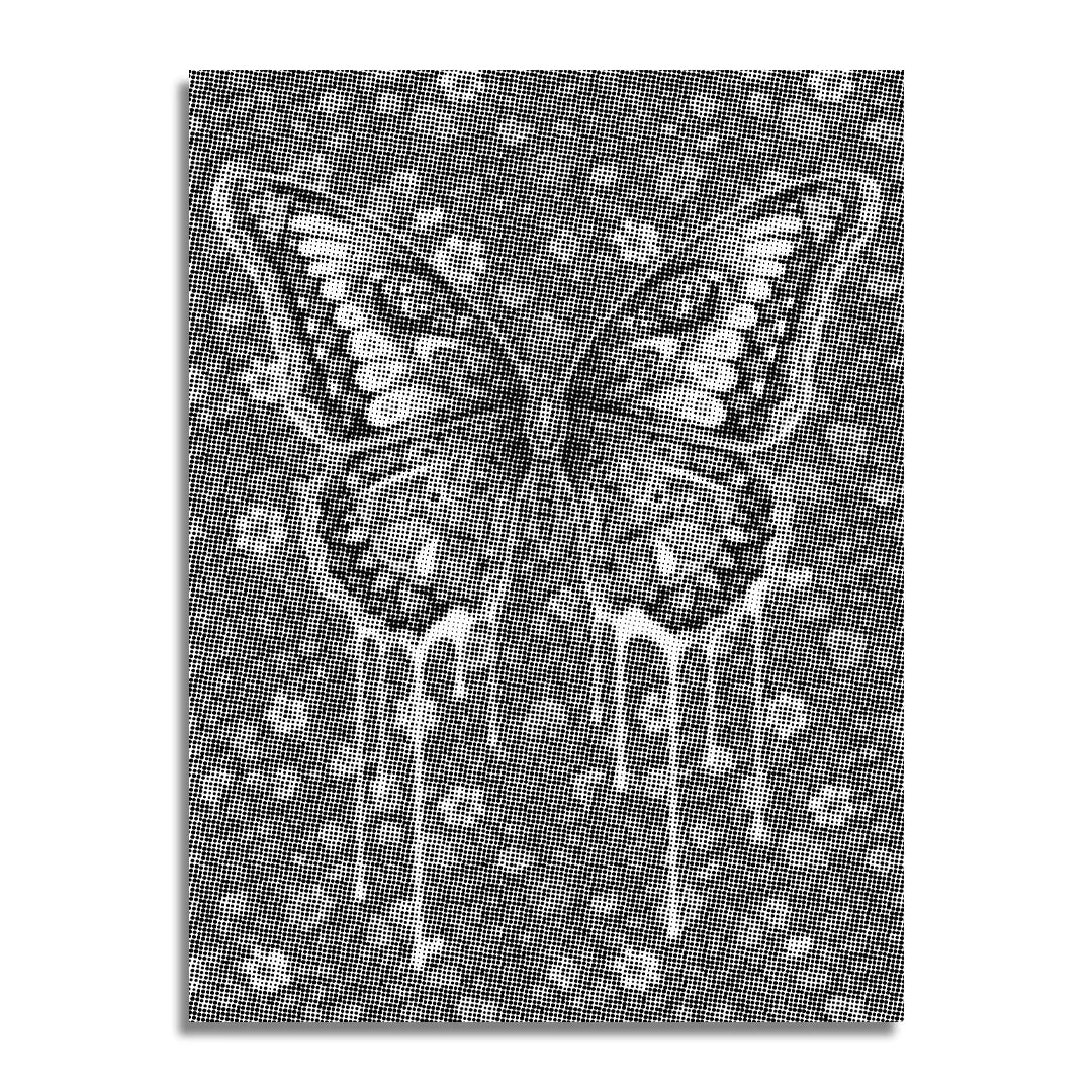 Graceful Butterfly Dot Painting