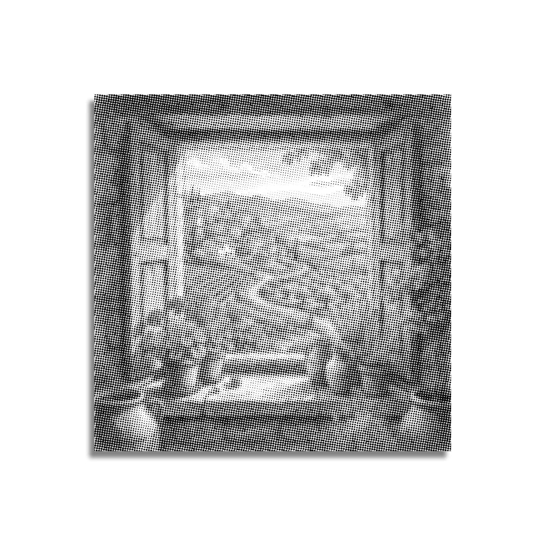 View Through Shutters Dot Painting