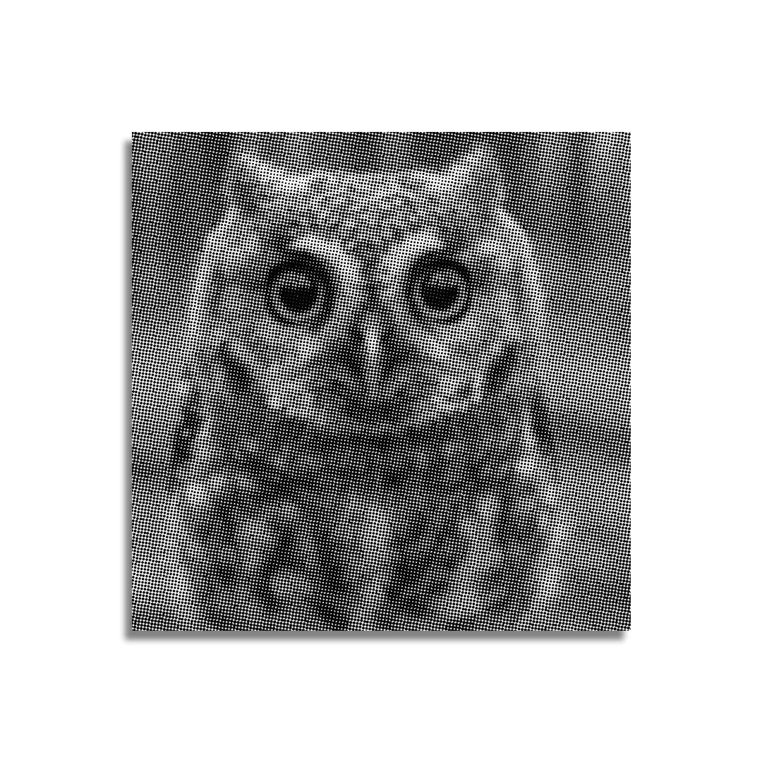 Small Owl with Big Eyes Dot Painting