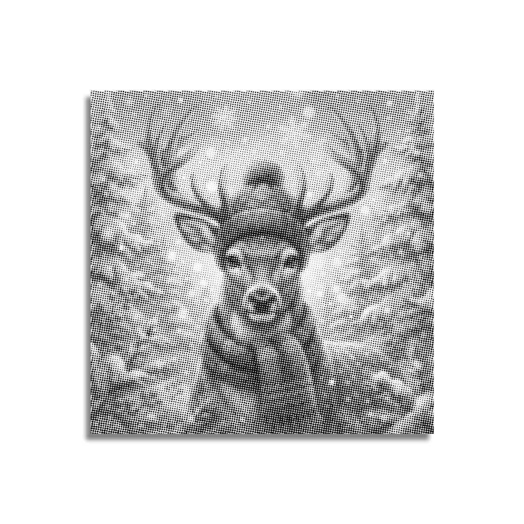 Reindeer with a Hat Dot Painting