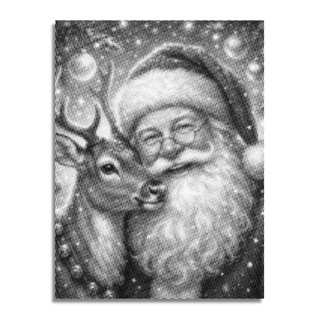 Santa Claus with Reindeer 2 Dot Painting