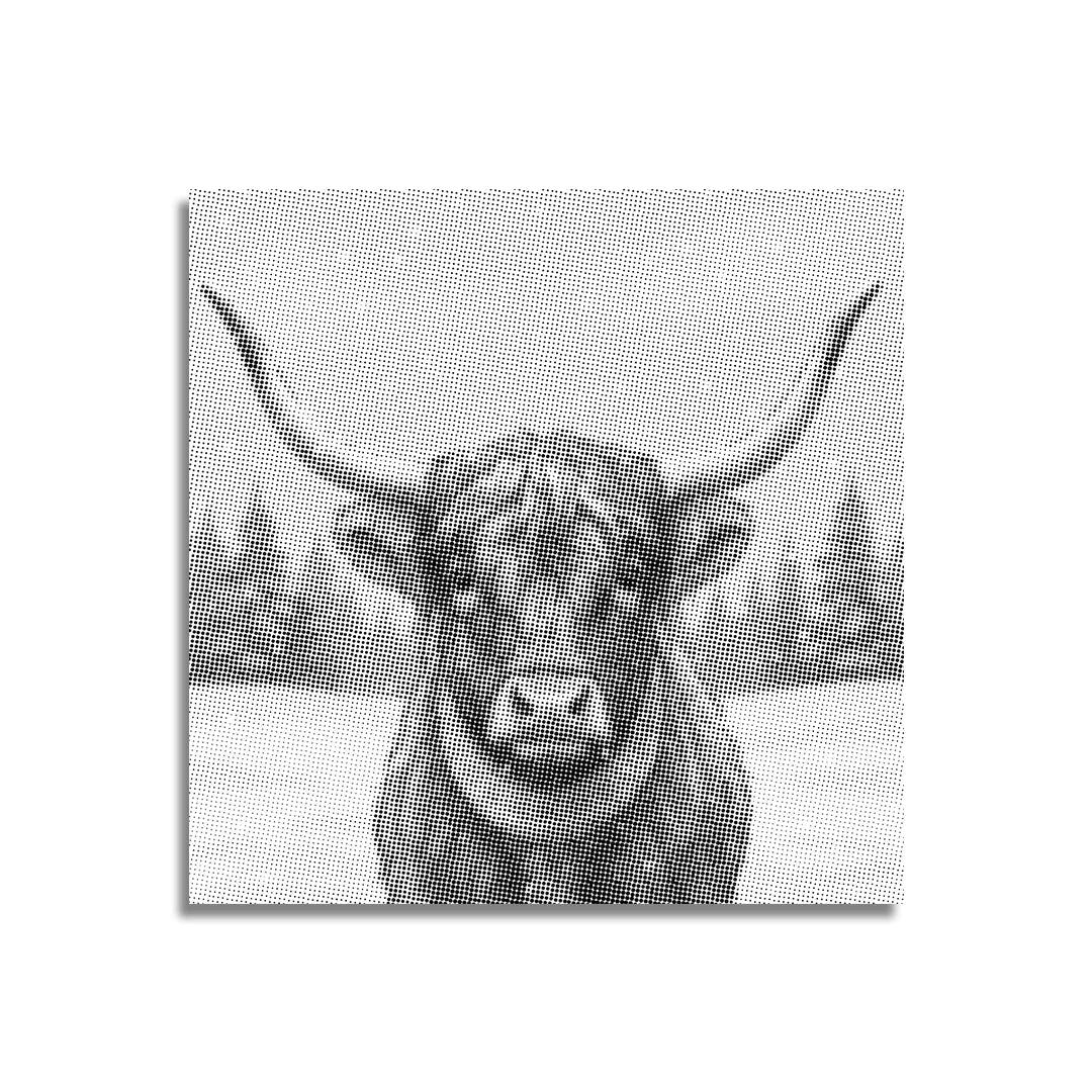 Scottish Highlander Christmas Dot Painting