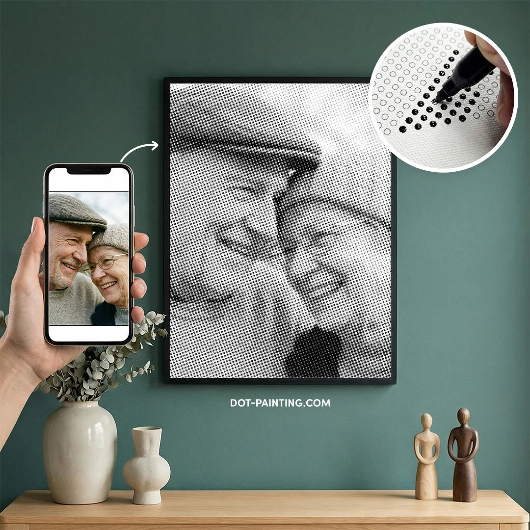 Custom Dot Painting | Upload your own image