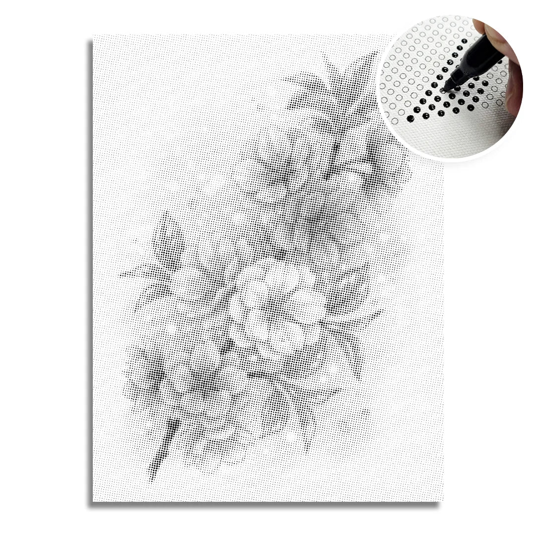 Luxury Flower Dot Painting
