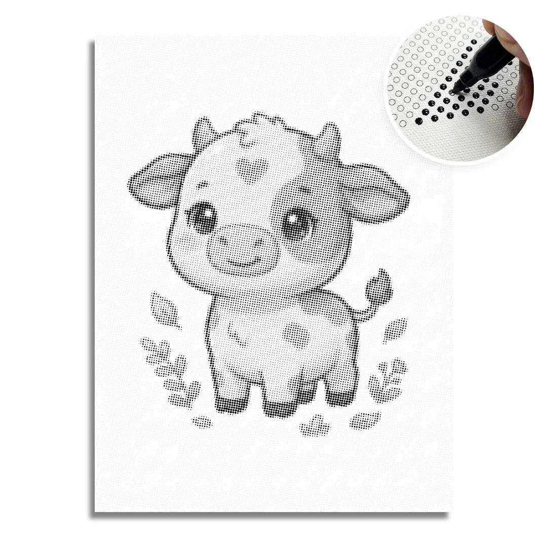 Cow Dot Painting