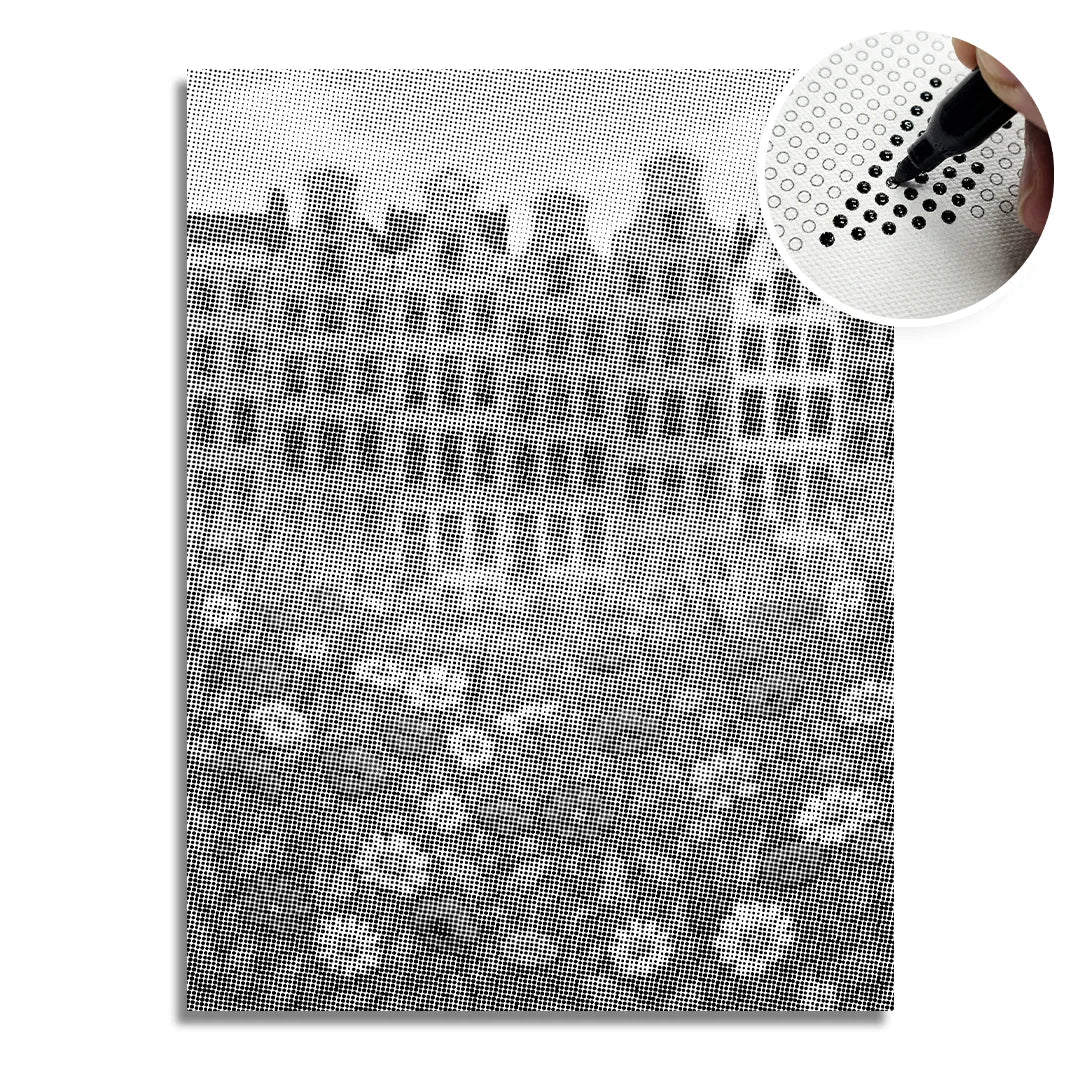 Flower Market Amsterdam Dot Painting