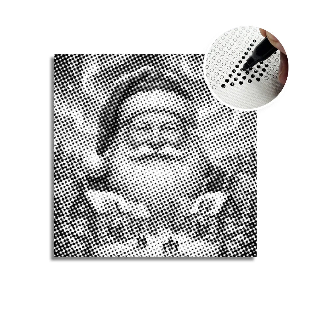 Christmas Village Dot Painting