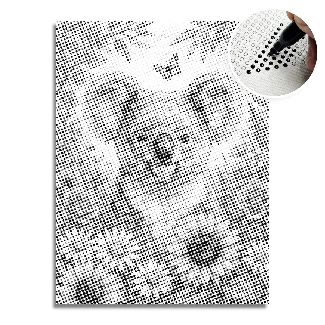 Koala with Flowers Dot Painting