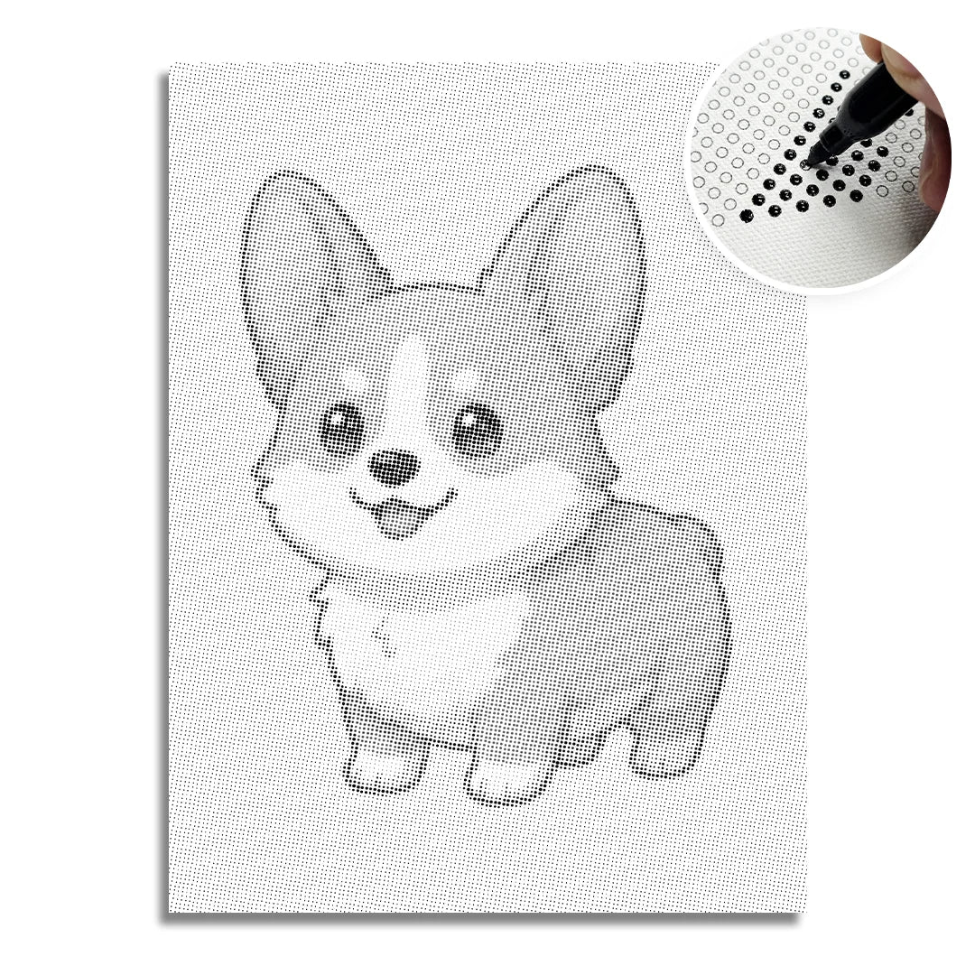 Puppy Dot Painting